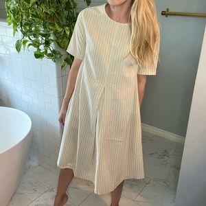 Pando Grove a line striped dress